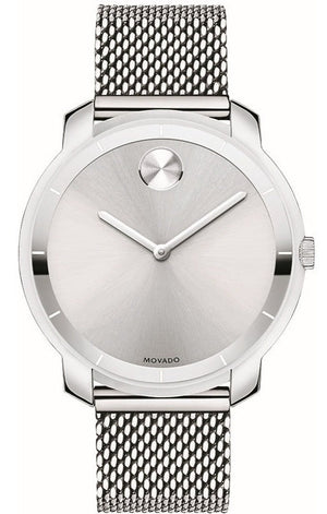 Movado Bold Silver Dial Silver Mesh Bracelet Watch For Women - 3600241 Authentic Buy Shop Now