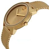 Movado Bold Gold Dial Gold Mesh Bracelet Watch for Women - 3600242 Authentic Buy Shop Now
