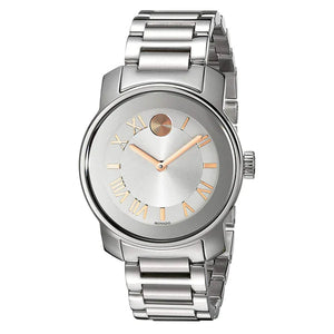 Movado Bold Silver Dial Silver Steel Strap Watch for Women - 3600244 Authentic Buy Shop Now