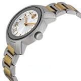 Movado Bold Silver Dial Two Tone Steel Strap Watch for Women - 3600245 Authentic Buy Shop Now