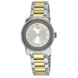 Movado Bold Silver Dial Two Tone Steel Strap Watch for Women - 3600245 Authentic Buy Shop Now