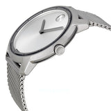 Movado Bold Silver Dial Silver Mesh Bracelet Watch For Men - 3600260 Authentic Buy Shop Now