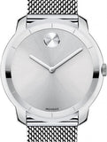Movado Bold Silver Dial Silver Mesh Bracelet Watch For Men - 3600260 Authentic Buy Shop Now