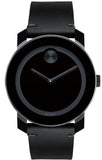 Movado Bold Black Dial Black Leather Strap Watch For Men - 3600306 Authentic Buy Shop Now