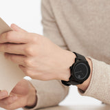 Movado Bold Black Dial Black Leather Strap Watch For Men - 3600306 Authentic Buy Shop Now