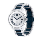 Movado Bold Silver Dial Two Tone Steel Strap Watch For Women - 3600354 Authentic Buy Shop Now