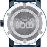 Movado Bold Blue Dial Blue Steel Strap Watch For Women - 3600388 Authentic Buy Shop Now