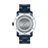 Movado Bold Blue Dial Blue Steel Strap Watch For Women - 3600388 Authentic Buy Shop Now