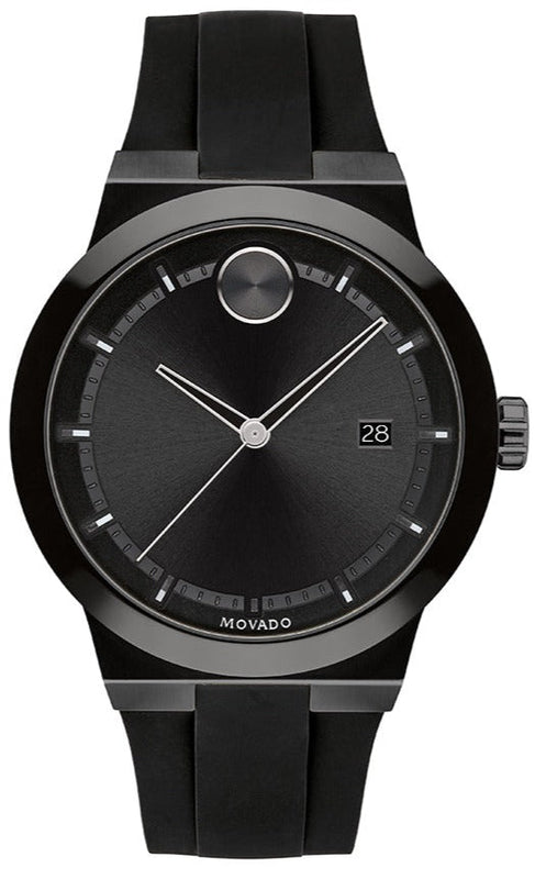Movado Bold Fusion Black Dial Black Rubber Strap Watch for Men - 3600621 Authentic Buy Shop Now