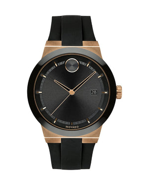 Movado Bold Fusion Black Dial Black Silicone Strap Watch for Men - 3600622 Authentic Buy Shop Now