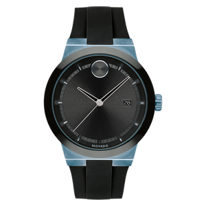 Movado Bold Fusion Black Dial Black Rubber Strap Watch for Men - 3600626 Authentic Buy Shop Now