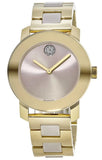 Movado Bold Beige Dial Two Tone Steel Strap Watch For Women - 3600640 Authentic Buy Shop Now