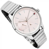 Tommy Hilfiger Brooke Pink Dial Silver Steel Strap Watch for Women - 1782020 Authentic Buy Shop Now