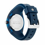 Gucci Sync XXL Quartz Blue Dial Blue Rubber Strap Watch For Men - YA137104 Authentic Buy Shop Now