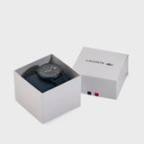 Lacoste 12.12 Move Blue Dial Blue Silicon Strap Watch for Men - 2011241 Authentic Buy Shop Now