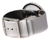 Calvin Klein Glam Transparent Silver Dial Grey Leather Strap Watch for Women - K9423193 Authentic Buy Shop Now
