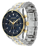 Movado Heritage Calendoplan Chronograph Blue Dial Two Tone Steel Strap Watch For Men - 3650126 Authentic Buy Shop Now