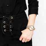Marc Jacobs Baker Rose Gold Dial Grey Leather Strap Watch for Women - MBM1400 Authentic Buy Shop Now