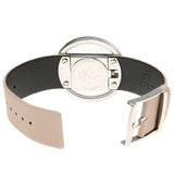 Calvin Klein Glam Transparent Dial Beige Leather Strap Watch for Women - K9423162 Authentic Buy Shop Now