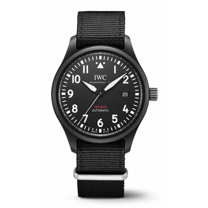 IWC Pilot Watch Chronograph Top Gun Edition Black Dial Black Nylon Strap Watch for Men - IW326901 Authentic Buy Shop Now