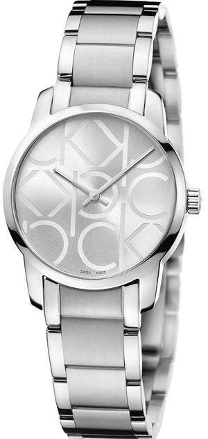 Calvin Klein City Silver Dial Silver Steel Strap Watch for Women - K2G23142 Authentic Buy Shop Now