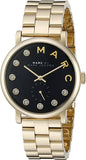 Marc Jacobs Baker Dexter Black Dial Gold Steel Strap Watch for Women - MBM3421 Authentic Buy Shop Now