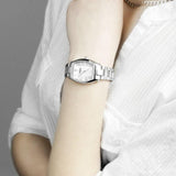Fossil Wallace Designer Silver Dial Silver Steel Strap Watch for Women - ES3057 Authentic Buy Shop Now