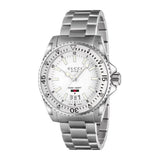 Gucci Dive Quartz White Dial Silver Steel Strap Watch for Men - YA136302 Authentic Buy Shop Now
