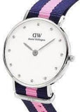 Daniel Wellington Classy Winchester White Dial Two Tone NATO Strap Watch For Women - DW00100073 Authentic Buy Shop Now