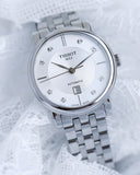 Tissot Carson Premium Automatic Lady Diamonds Silver Dial Silver Steel Strap Watch for Women - T122.207.11.036.00 Authentic Buy Shop Now