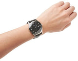 Emporio Armani Lambda Classic Quartz Black Dial Black Leather Strap Watch For Men - AR11020 Authentic Buy Shop Now