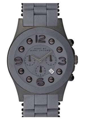 Marc Jacobs Pelly Grey Dial Grey Silicone Strap Watch for Women - MBM2566 Authentic Buy Shop Now