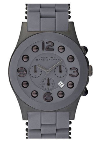 Marc Jacobs Pelly Grey Dial Grey Silicone Strap Watch for Women - MBM2566 Authentic Buy Shop Now