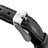 Daniel Wellington Classy Sheffield White Dial Black Leather Strap Watch For Women - DW00100068 Authentic Buy Shop Now