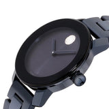 Movado Bold Blue Dial Blue Steel Strap Watch For Women - 3600388 Authentic Buy Shop Now