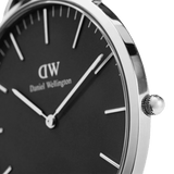 Daniel Wellington Classic Bristol Black Dial Brown Leather Strap Watch For Men - DW00100131 Authentic Buy Shop Now