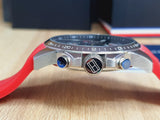 Tommy Hilfiger Decker Quartz Black Dial Red Rubber Strap Watch for Men - 1791351 Authentic Buy Shop Now