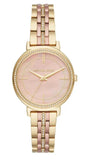 Michael Kors Cinthia Mother of Pearl Rose Gold Dial Two Tone Steel Strap Watch for Women - MK3860 Authentic Buy Shop Now