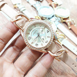 Fossil Riley White Dial Beige Leather Strap Watch for Women - ES3465 Authentic Buy Shop Now