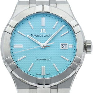 Maurice Lacroix Aikon Automatic Limited Summer Edition Blue Dial Silver Steel Strap Watch For Men - AI6008-SS00F-431-1 Authentic Buy Shop Now