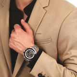 Maserati Traguardo Chronograph Black Dial Silver Steel Strap Watch For Men - R8873612059 Authentic Buy Shop Now