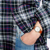 Marc Jacobs Baker White Dial Brown Leather Strap Watch for Women - MBM1317 Authentic Buy Shop Now