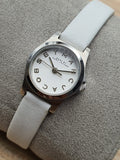 Marc Jacobs Henry Dinky White Dial White Leather Strap Watch for Women - MBM1234 Authentic Buy Shop Now