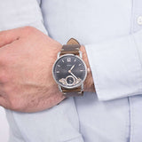 Fossil The Commuter Twist Black Dial Brown Leather Strap Watch for Men - ME1165 Authentic Buy Shop Now