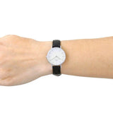 Daniel Wellington Classic Petite Reading White Dial Black Leather Strap Watch For Women - DW00100241 Authentic Buy Shop Now