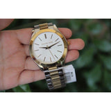 Michael Kors Runway White Dial Two Tone Stainless Steel Strp Watch for Women - MK3204A Authentic Buy Shop Now