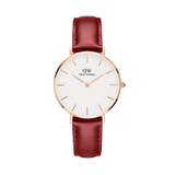 Daniel Wellington Classic Suffolk White Dial Brown Leather Strap Watch For Women - DW00100120 Authentic Buy Shop Now