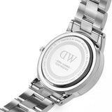 Daniel Wellington Iconic Link White Dial Silver Steel Strap Watch For Women - DW00100207 Authentic Buy Shop Now