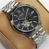 Fossil Townsman Black Dial Silver Steel Strap Watch for Men - ME3107 Authentic Buy Shop Now