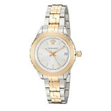 Versace Hellenyium Silver Dial Two Tone Steel Strap Watch for Women - V12030015 Authentic Buy Shop Now